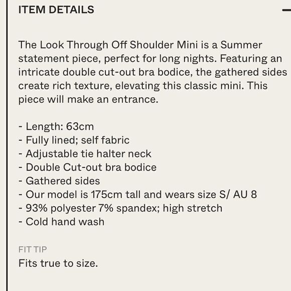 Free People THIRD FORM LOOK THROUGH OFF SHOULDER
MINI - BLACK - Picture 6 of 9